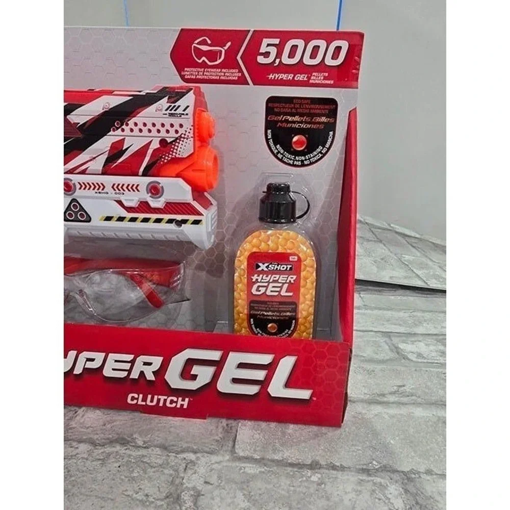 ZURU X SHOT Hyper Gel Clutch Blaster 5,000 Pellets 150 FPS‎ Ages 14+ New